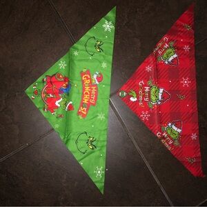 Grinch Christmas Bandanas Set